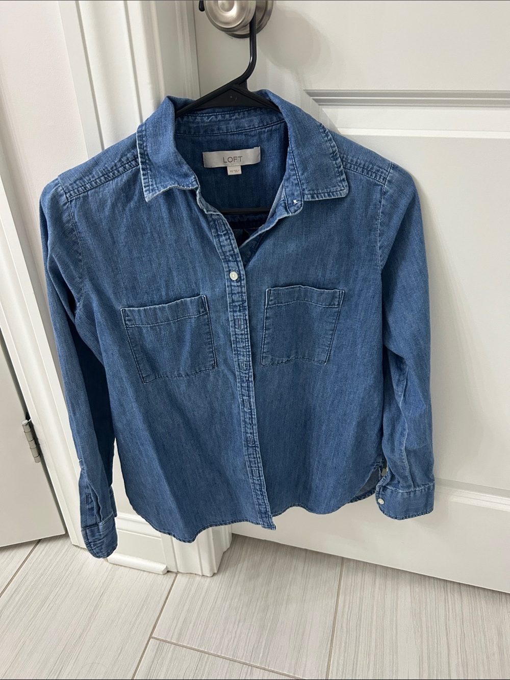Loft denim button up